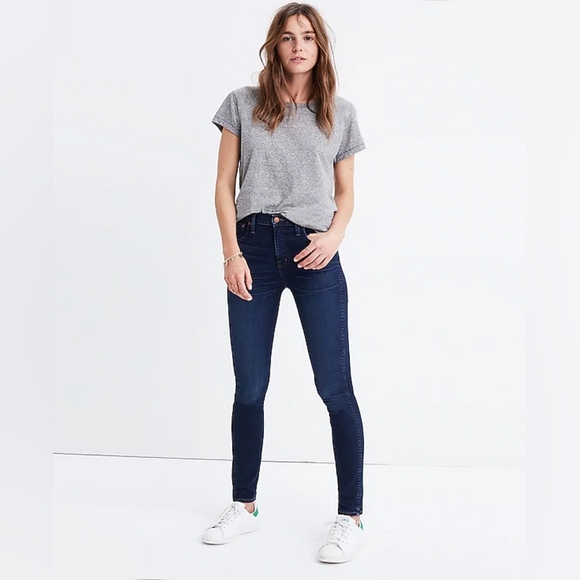 Madewell 10" High Rise Skinny Jeans Stretchy Dark Wash New Womens Size 26 Denim - Picture 12 of 12
